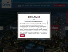 Tablet Screenshot of centuryrealestate.in